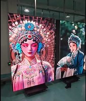 Afficheur LED pliable à trois volets P1.53, double face, portable, écran d'affichage numérique pliable, 3840Hz, affichage publicitaire mobile