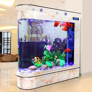 Ultra Witte Luxe Goudvis Tank Gebogen Hoek Rechthoek Glazen Aquarium Aquarium Direct Fabrieksaanbod Woonkamer - Product Image 6