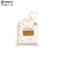 Nouvelles Draps de Lit Bébé Imprimés Lune 100% Coton Ajustables avec Sac Literie Bébé Bio Doux Respirant Nouveau-né Unisexe Taille Personnalisée