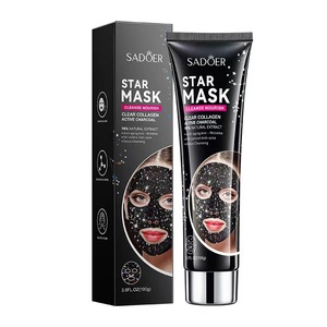 Collagène Charbon Starry Sky Star Peel off <span class=keywords><strong>Masque</strong></span> facial pour le contrôle de l'huile d'acné Anti-rides scintillant clair 100ml - Product Image 1