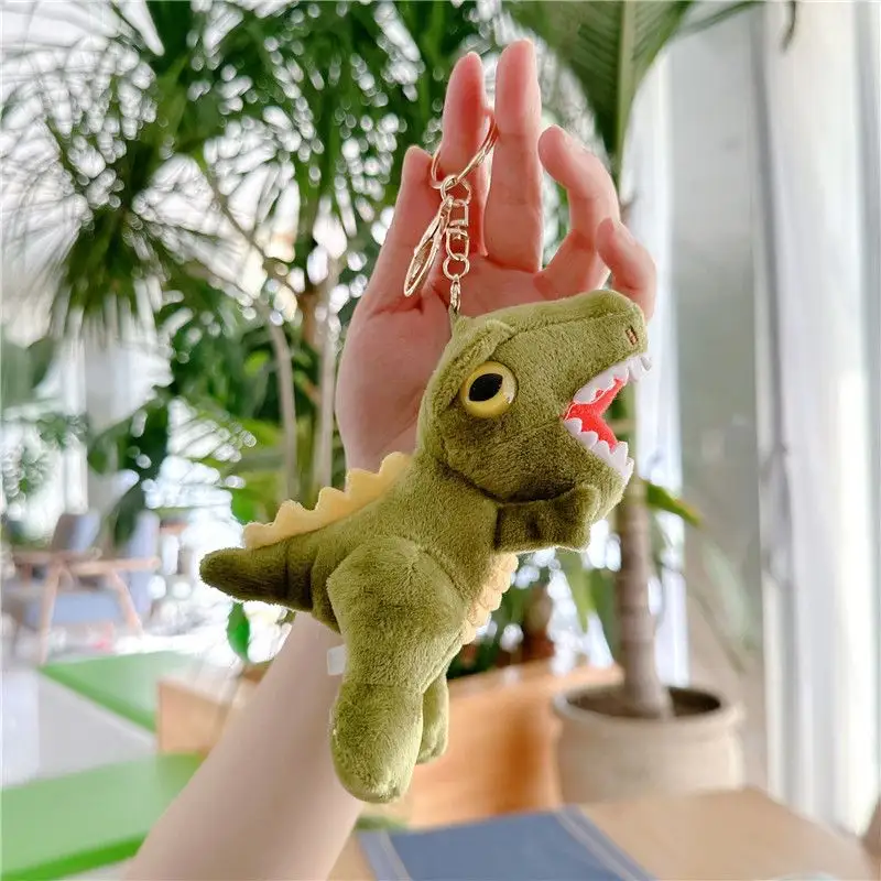 โปรโมชั่นโรงงานสัตว์เด็กของเล่นไดโนเสาร์จี้น่ารักมินิไดโนเสาร์ตุ๊กตาพวงกุญแจของเล่นสัตว์