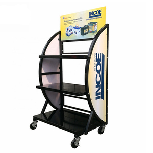 Estante de exhibición de batería de coche de gran oferta, soporte de suelo de Metal, estante de almacenamiento de batería automático para <span class=keywords><strong>tienda</strong></span> de garaje, promoción de <span class=keywords><strong>tienda</strong></span> minorista - Product Image 4