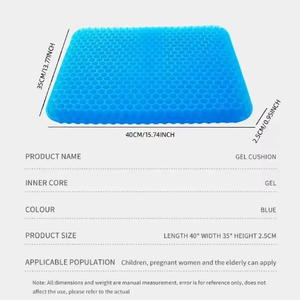 Nouveautés tendance usine : <span class=keywords><strong>Coussin</strong></span> de siège ergonomique <span class=keywords><strong>en</strong></span> <span class=keywords><strong>gel</strong></span> TPE rafraîchissant <span class=keywords><strong>pour</strong></span> hanches, antidérapant et antistatique, <span class=keywords><strong>pour</strong></span> chaise de bureau et <span class=keywords><strong>voiture</strong></span> - Product Image 5