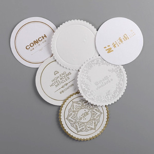 Bán buôn tùy chỉnh in vòng giá rẻ khách sạn các tông nước thấm giấy uống cốc các tông bia bột giấy đế lót ly - Product Image 2