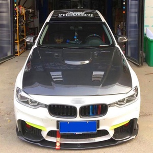 OUER Carbon Fiber <b>Engine</b> <b>Hood</b> New Condition for 3 Series 2012-2019 F30/F35 M4 Style Black Bolt-On - Product Image 5