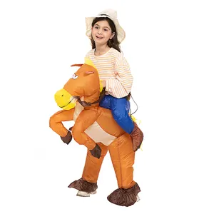 Gran oferta, disfraz de burro inflable para niños para eventos de actuación, disfraz de Mascota para niños, disfraz de Mascota