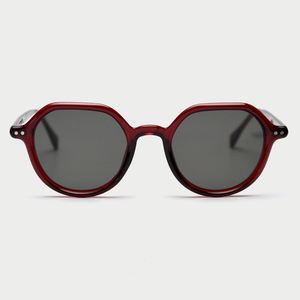 Lunettes de soleil polygonales vintage 2025 personnalisées avec logo, verres en nylon, protection UV400, monture TR90, lunettes en acétate - Product Image 1