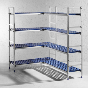 4 Tier Aluminum <b>Storage</b> Rack Commercial Heavy Duty Aluminum Shelving Unit - Product Image 3