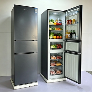 Réfrigérateur commercial et domestique de grande capacité 270L, réfrigérateur à trois portes pour ouvrir les portes des réfrigérateurs à domicile - Product Image 1