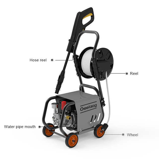 Electric Professional High Pressure Washer Car Water Cleaning Washer Durable Active 2.0 Pressure Car Washer 10m Hose Reel Outlet