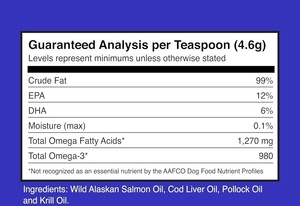 Omega-3 OEM/ODM para Perros a Base de Salmón de Alaska, Bacalao y Aceite de Krill - Ácidos Grasos EPA y DHA, Sin Granos, para la Salud de la Piel y el Pelaje, 200 ml Líquido - Product Image 5