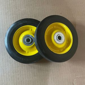 ล้ออุตสาหกรรมแบบแข็ง 6 นิ้ว ล้อกันลื่น ทำงานเงียบ แบบมีรูยึด ไม่มีเบรก - Product Image 2
