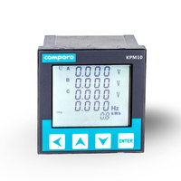 Compteur de qualité de puissance triphasé avec affichage LCD Interface RS485 Wattmètre de dispositif IoT pour PLC
