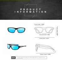 Lunettes de soleil polarisées, binocles de cyclisme, Sport en plein air, résistantes à l'eau, 1 pièce