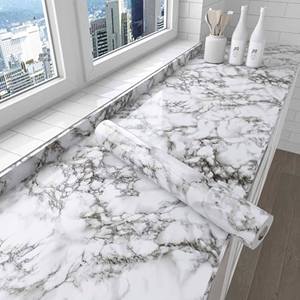 Papel pintado <span class=keywords><strong>de</strong></span> mármol impermeable a prueba <span class=keywords><strong>de</strong></span> aceite estilo autoadhesivo HOJA <span class=keywords><strong>DE</strong></span> PVC <span class=keywords><strong>de</strong></span> alto brillo imitando película <span class=keywords><strong>de</strong></span> vinilo con textura <span class=keywords><strong>de</strong></span> piedra Natural - Product Image 2