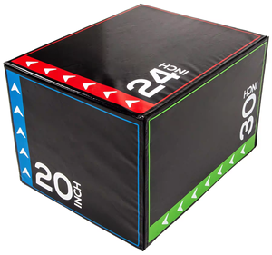 Jiqiangda Fabriek levert Jump <span class=keywords><strong>Box</strong></span> 3-in-1 PVC Plyo Plyometrische Jump Squat <span class=keywords><strong>Box</strong></span> Blok Home Gym Fitnessapparatuur - Product Image 1