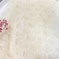 Panneaux de fleurs rayés soleil hôtel top readymade roll net stock voile fenêtres rideaux en or transparent pour fête