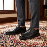 Herren-Lederschuhe im Brogue-Stil Britischer Stil Formelle Business- und Hochzeitsschuhe Atmungsaktive Schnürschuhe für Frühling Büro Alltag Größe 38-44