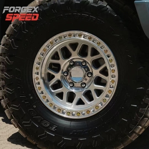 Forgex Maßgefertigte Beadlock Offroad-Räder 17 18 Zoll Geschmiedete Felgen <span class=keywords><strong>KMC</strong></span> 4x4 Felgen 6x139,7 Geländeräder für Wrangler Tacoma F150 - Product Image 1