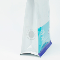 Sachet à fermeture éclair à fond plat en aluminium OEM, impression personnalisée, scellage sur 8 côtés, pour emballage d'aliments pour animaux de compagnie (chien, chat)