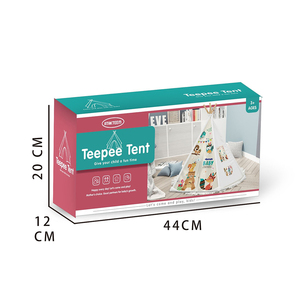 ไม้สนเสาพีระมิดเต็นท์ Teepee รุ่น 3 ใน 1 กลางแจ้ง DIY การ์ตูนสัตว์ฉากกลางคืนรูปแบบเต็นท์ของเล่นสําหรับเด็ก - Product Image 6