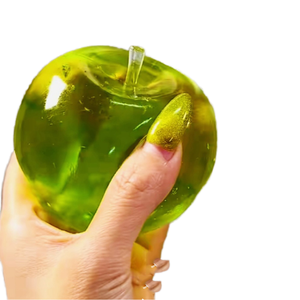 New 8cm Maltose Green Tea Apple TPR Squeeze Toy <b>Squishy</b> Ball Stress Relief Gift for Kids Adults Fatigue Release Toy Wholesale - Product Image 4