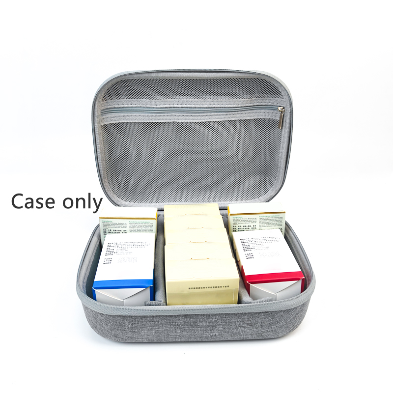 EVA Outdoor Domestic Travel Durable Medicine Storage Case Zipper Emergency Survival Medical Supplies Dustproof Pill Storage