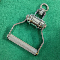 Poignée de traction pour salle de sport - Barre de traction en acier chromé, accessoire d'équipement de fitness, poignée simple
