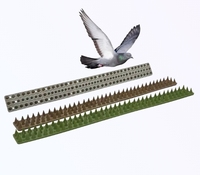 Piques anti-oiseaux et anti-pigeons pour clôture et mur, répulsif haute densité pour chats, éloigne les oiseaux
