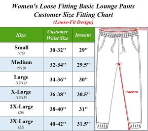 Women's Eco-Friendly Breathable Anti-static Quick Dry Loose Fit Classic <b>Lounge</b> Pants Drawstring Closure (Cotton/Polyester Sizes - Product Image 5