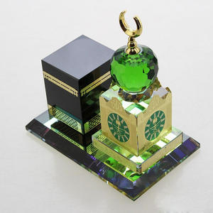 Reloj de cristal con diseño de la Torre del Mecca y la Kaaba, regalo de boda musulmán de Oriente Medio para invitados, nuevo diseño 2023 - Product Image 3