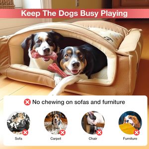 Juguete de Goma para Perros Mordedores Agresivos, Juguete Interactivo para Limpiar los Dientes de las Mascotas, Ultra Duradero, No Tóxico, Top Ventas - Product Image 6