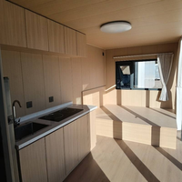 Cápsula Espacial Industrial de Luxo em Painel Sanduíche Pré-fabricado Cinza Escuro Apple Cabin, Casa Modular Portátil, Escritório Pod para Quintal Externo