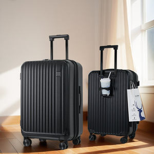 ชุดกระเป๋าเดินทาง3ชิ้นป้องกันการชนกันของกระเป๋าเดินทางมีซิปน้ำหนักเบาทำจากโพลีคาร์บอเนต - Product Image 1