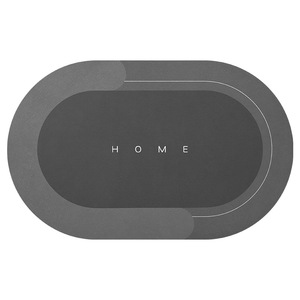 Oval <strong>Square</strong> <strong>Bath</strong> Bathroom Rug Anti Non-Slip Water Absorbent Floor Shower <strong>Mats</strong> Crystal Velvet Carpet with Rubber Door <strong>Mat</strong> - Product Image 6