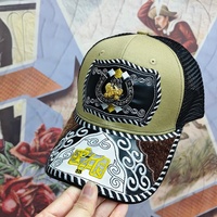 Gorra de Béisbol Unisex Personalizada con Logotipo de Herradura Metálica en 3D, Estilo Occidental, Étnico, Informal, para Pesca, Playa y Aire Libre