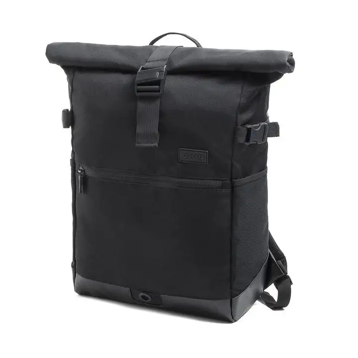 High Quality Roll Top Laptop RPET Backpack Camping Rucksack Travel Outdoor Camera Daypack School Bag