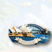 Aimant de réfrigérateur en résine d'impression d'image de pays de photo en gros Aimant de réfrigérateur 3D Souvenir touristique Aimants en résine de réfrigérateur