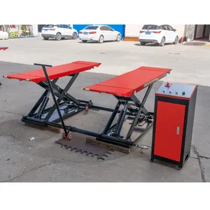 Mid-Rise Mobile Scissor Car Lift Factory-Priced 2.2KW/3KW Hydraulic Cylinder 3000kg Lifting Capacity CE Certified