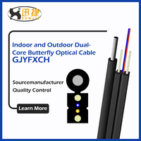 Cable de Fibra Óptica FTTH Fiberhome Autoportante de 1, 2 y 4 Núcleos G652D G657A para Exteriores, Precio por 1KM y 2KM