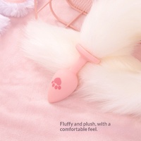 Hasenschwanz Anal-Plug aus Silikon Flauschiger Kaninchenschwanz Anal-Plug Niedliches Cosplay Erwachsenenspielzeug Sexy Toy für Männer und Frauen