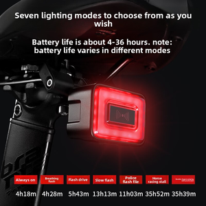 TOSUOD Lumière de vélo <span class=keywords><strong>Radar</strong></span> Feu arrière Capteur intelligent Lumière de nuit pour vélo de <span class=keywords><strong>route</strong></span> et VTT - Product Image 6
