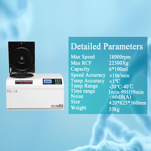 Rotor <span class=keywords><strong>de</strong></span> ángulo fijo, tubo <span class=keywords><strong>de</strong></span> refrigeración eléctrica <span class=keywords><strong>de</strong></span> alta velocidad, centrífuga refrigerada, TGL-18, 100, <span class=keywords><strong>50</strong></span> <span class=keywords><strong>ml</strong></span> - Product Image 2