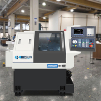 Torno CNC de Metal Mini HANSUN HS-20A, Centro de Torneado de Alta Precisión, Automático, 8 Herramientas, Control SYNTEC para Torneado CNC a Pequeña Escala