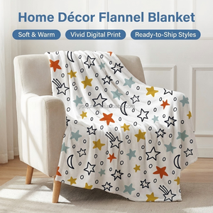 Комплект постельного белья и текстиля из 100% полиэстера с принтом «Звезды» для детей, на заказ, современный, всесезонный, OEM, любой размер - Product Image 2