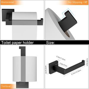 Support mural adhésif en acier inoxydable pour serviettes de toilette et porte-rouleaux de papier, très populaire pour la maison - Product Image 3