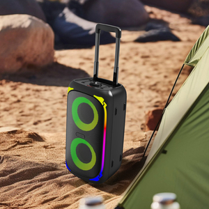 Commercial 30W RMS Single Color Lighting Rolling Wireless Speaker System 2-Mic <strong>Inputs</strong> 5.3 IPX-6 Waterproof Mobile Phone Computer - Product Image 4
