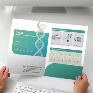 Bán buôn trình bày tập tin thư mục giấy biểu tượng tùy chỉnh phụ kiện giấy trình bày thư mục với túi - Product Image 1