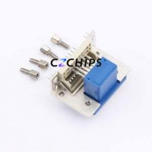 HYCW16-DVI43-158B D-Sub/VGA Connector Bent Lead Through Hole Connector High Density D-Sub Female 45P Right Angle Insert - Product Image 2