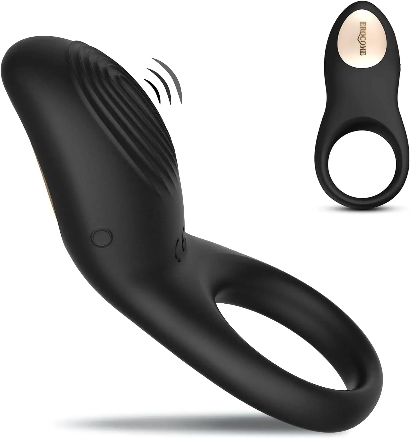 EROCOME tam silikon titreşimli halka-su geçirmez şarj edilebilir Penis halka vibratör 8 modları ile erkek veya çiftler için seks oyuncak